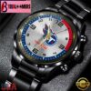 Custom Name Tennessee Titans NFL Black Stainless Steel Watch Gifts For Fans