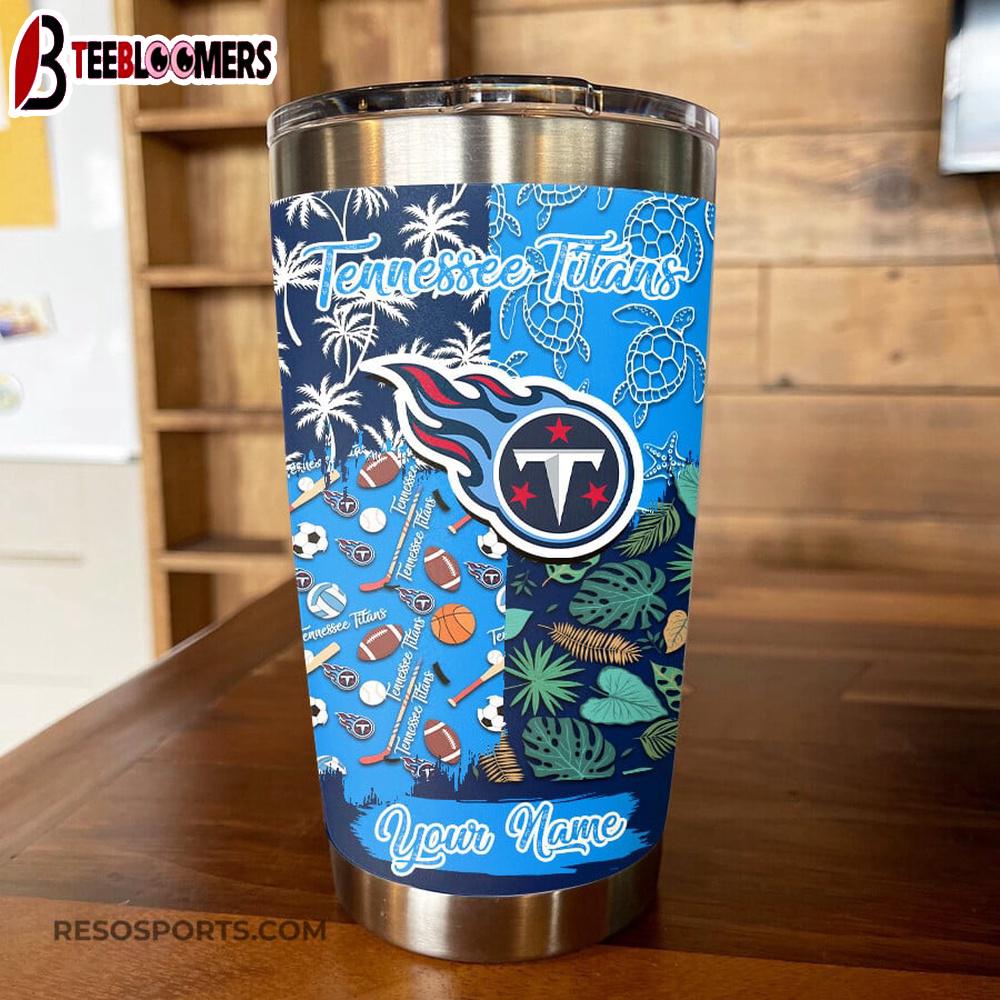 Custom Name Tennessee Titans NFL Tumbler Gift For Fans
