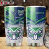 Custom Name Warriors NRL Peace Love Sparke Tumbler Gift For Fans