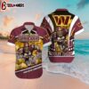 Custom Name Washington Commanders Game Day Hawaiian Shirt