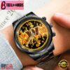 Custom Name Washington Commanders NFL 3D Men Black Stainless Steel Watch Gift For Fans