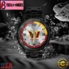 Custom Name Washington Commanders NFL Black Stainless Steel Watch Gifts For Fans