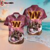 Custom Name Washington Commanders Palm Rush Hawaiian Shirt