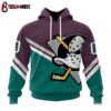 Custom Number NHL Anaheim Ducks Special Bold 3D Hoodie Shirt