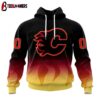 Custom Number NHL Calgary Flames Special Bold 3D Hoodie Shirt