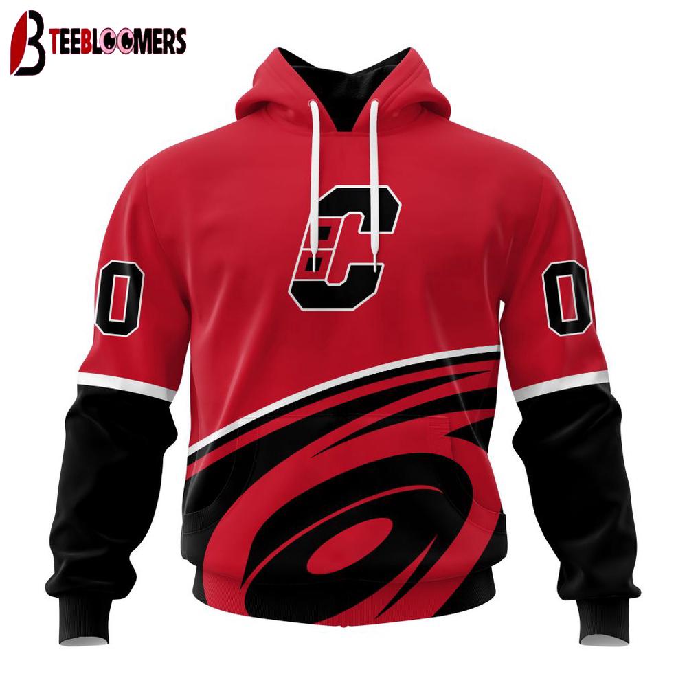Custom Number NHL Carolina Hurricanes Special Bold 3D Hoodie Shirt