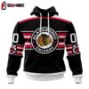 Custom Number NHL Chicago Blackhawks Special Bold 3D Hoodie Shirt