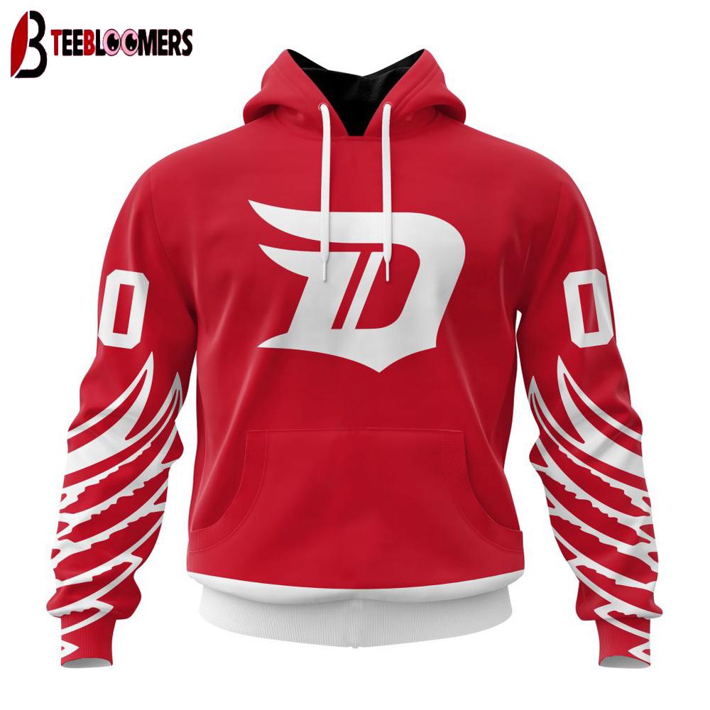 Custom Number NHL Detroit Red Wings Special Bold 3D Hoodie Shirt