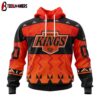 Custom Number NHL Los Angeles Kings Special Orange National Day 3D Hoodie Shirt