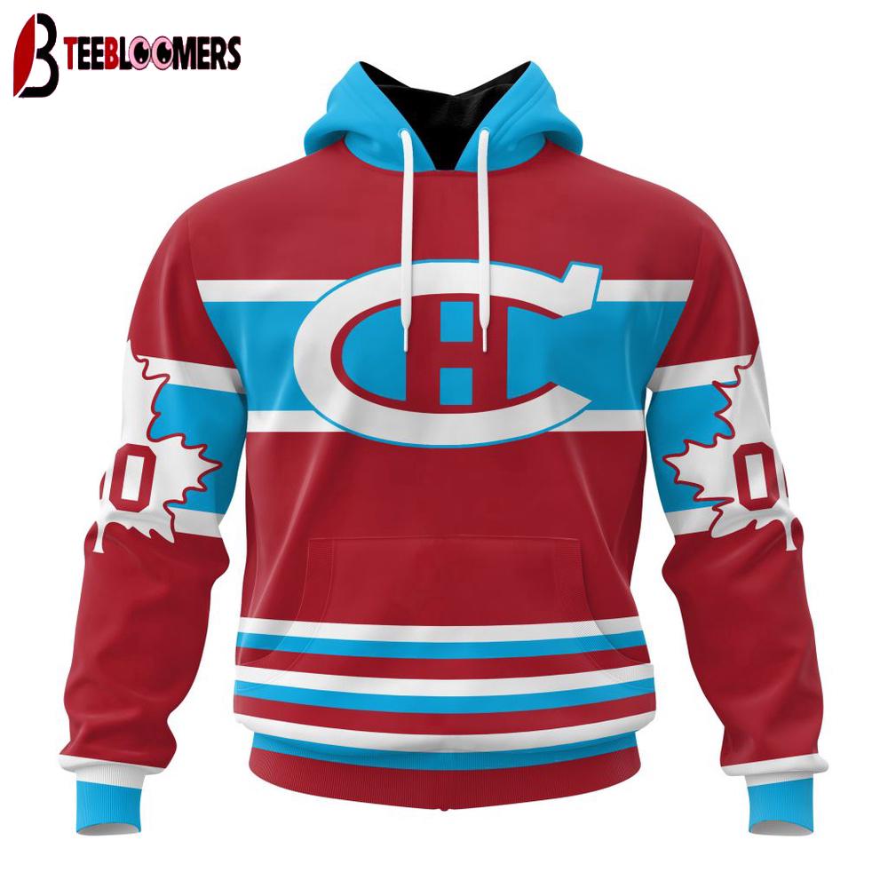 Custom Number NHL Montreal Canadiens Special Bold 3D Hoodie Shirt
