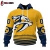 Custom Number NHL Nashville Predators Special Bold 3D Hoodie Shirt