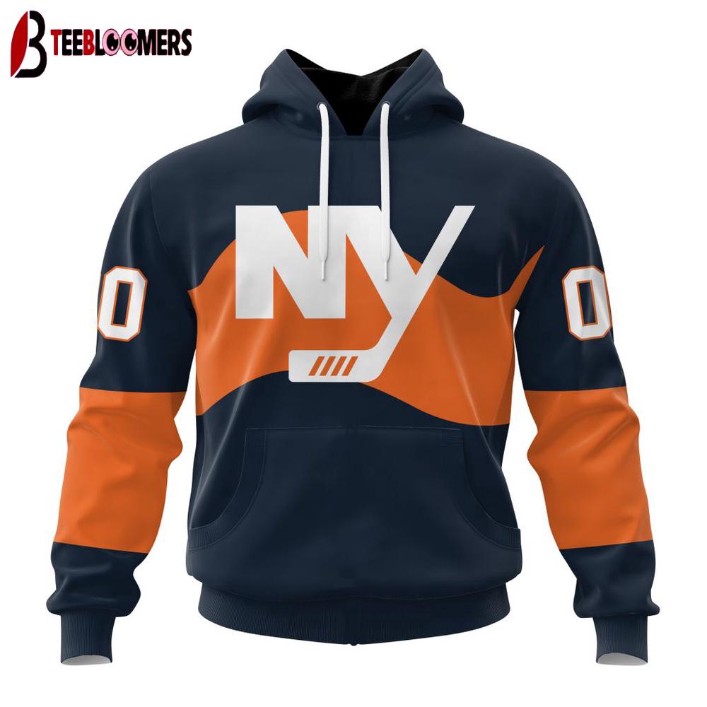 Custom Number NHL New York Islanders Special Bold 3D Hoodie Shirt