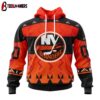 Custom Number NHL New York Islanders Special Orange National Day 3D Hoodie Shirt