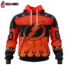 Custom Number NHL Tampa Bay Lightning Special Orange National Day 3D Hoodie Shirt