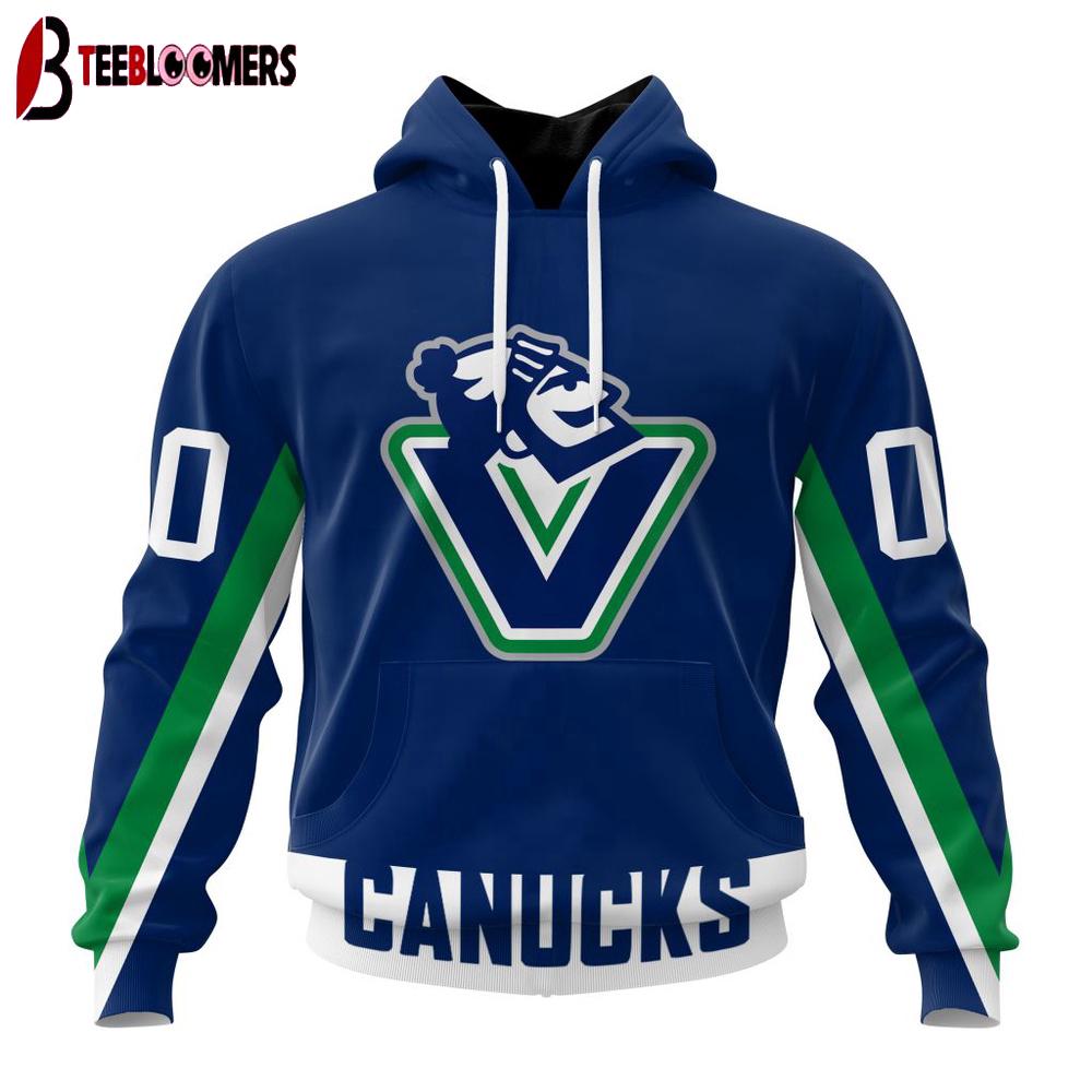 Custom Number NHL Vancouver Canucks Special Bold 3D Hoodie Shirt