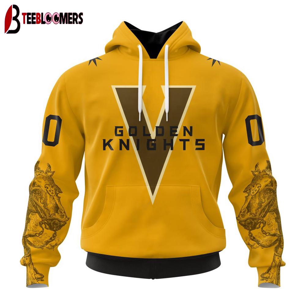 Custom Number NHL Vegas Golden Knights Special Bold 3D Hoodie Shirt