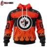 Custom Number NHL Winnipeg Jets Special Orange National Day 3D Hoodie Shirt