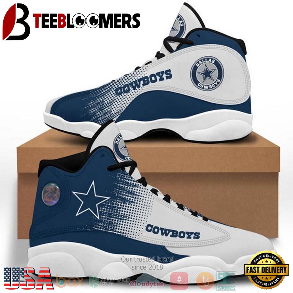 Dallas Cowboys Football NFL Logo Air Jordan 13 Shoes - Gift For Fans