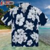 Dallas Cowboys Hibiscus Blooms Blue White Hawaiian Shirt