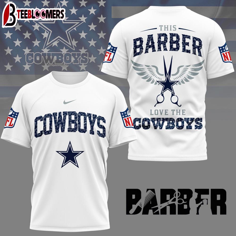 Dallas Cowboys NFL Barber 3D Shirt For Fans