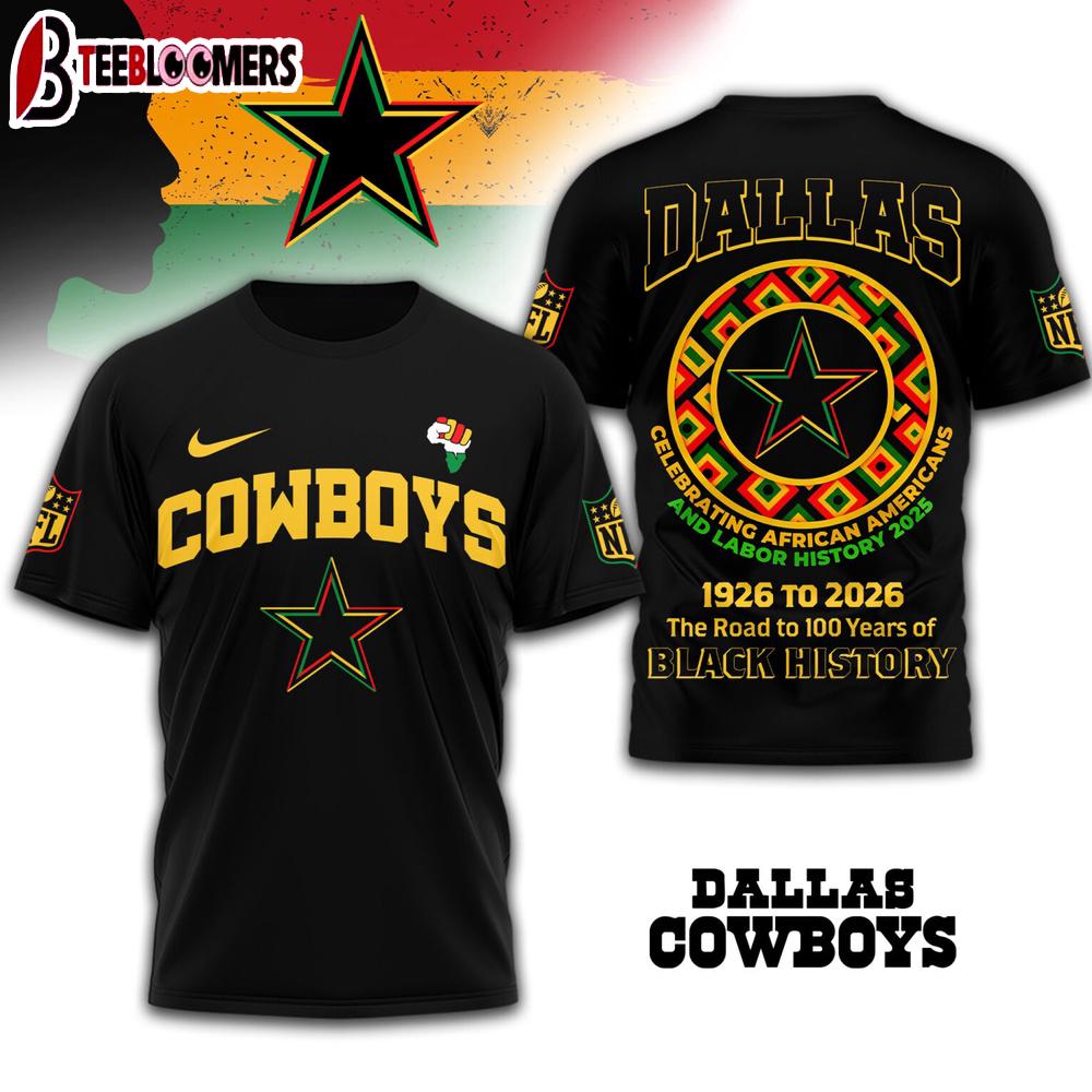 Dallas Cowboys NFL Black History Month 3D Shirt For Fans