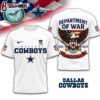 Dallas Cowboys NFL Department Of War 3D T-Shirt