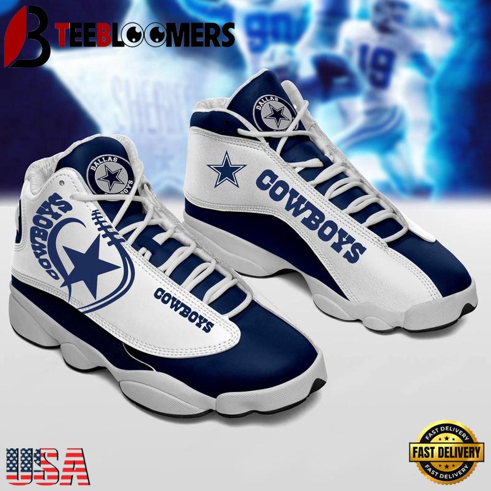 Dallas Cowboys NFL Ver 3 Air Jordan 13 Sneaker - Gift For Fans