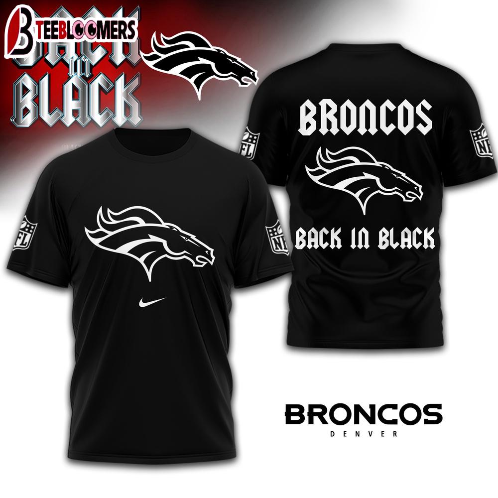 Denver Broncos NFL Back In Black 3D Shirt For Fans
