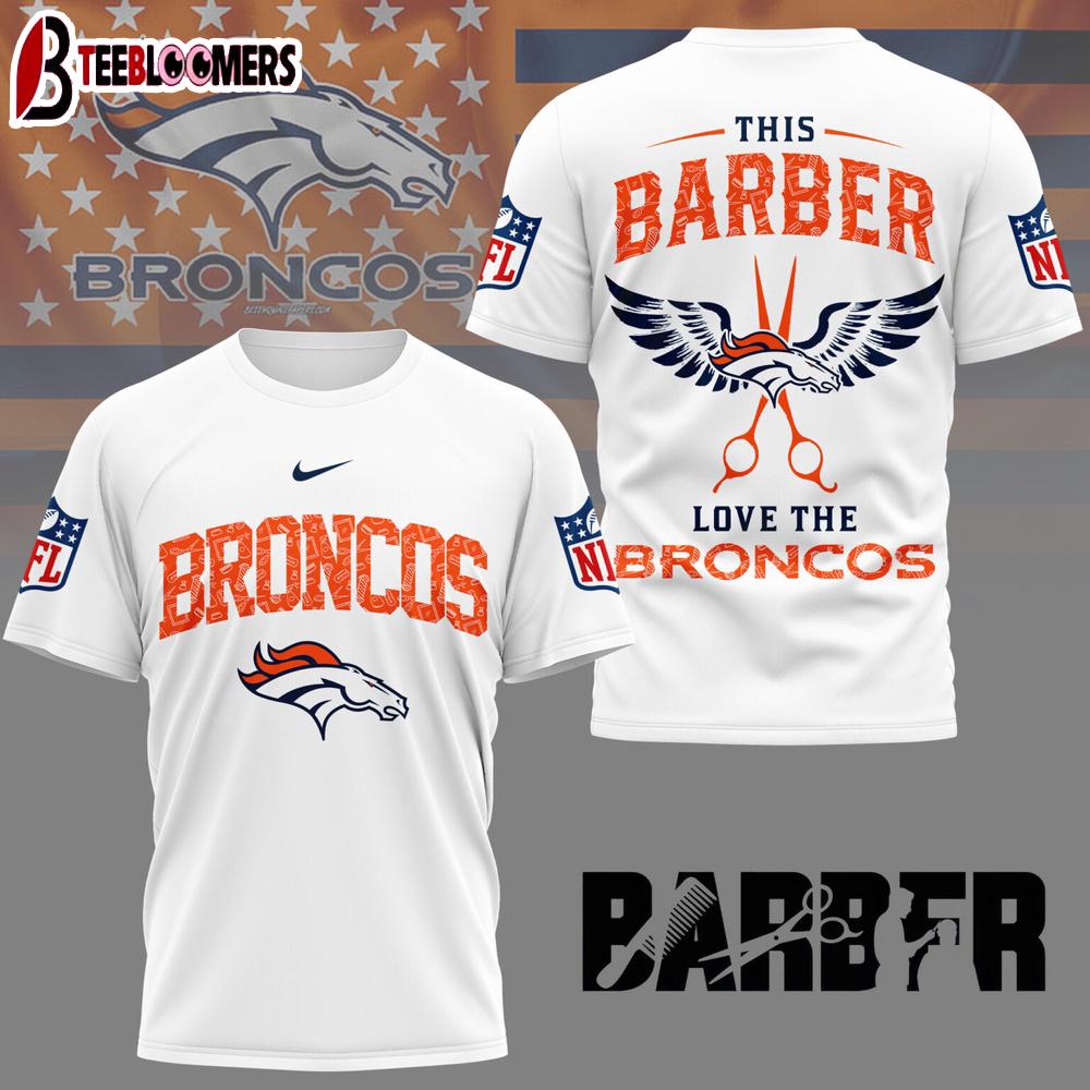 Denver Broncos NFL Barber 3D Shirt For Fans