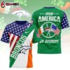 Denver Broncos NFL Irish America 3D T-Shirt For Fans