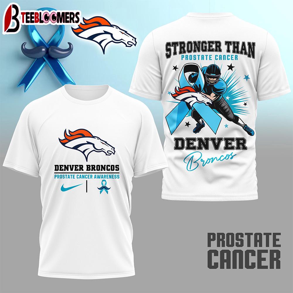 Denver Broncos NFL Prostate Cancer Awareness Month 3D Shirt