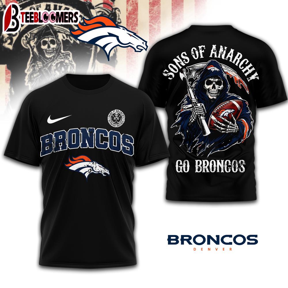 Denver Broncos NFL Sons of Anarchy 3D T-Shirt