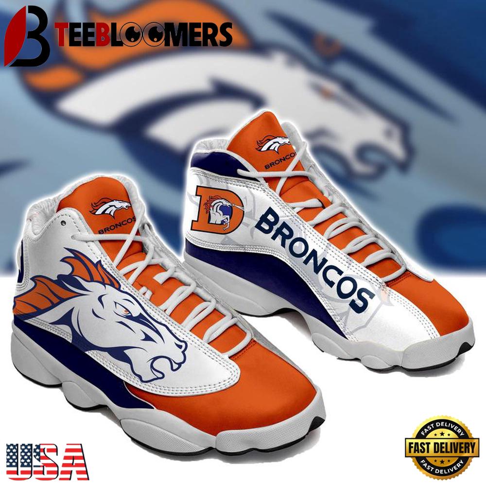 Denver Broncos NFL Ver 7 Air Jordan 13 Sneaker - Gift For Fans