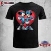 Detroit Lions Mickey And Minnie Mouse Unisex T-Shirt