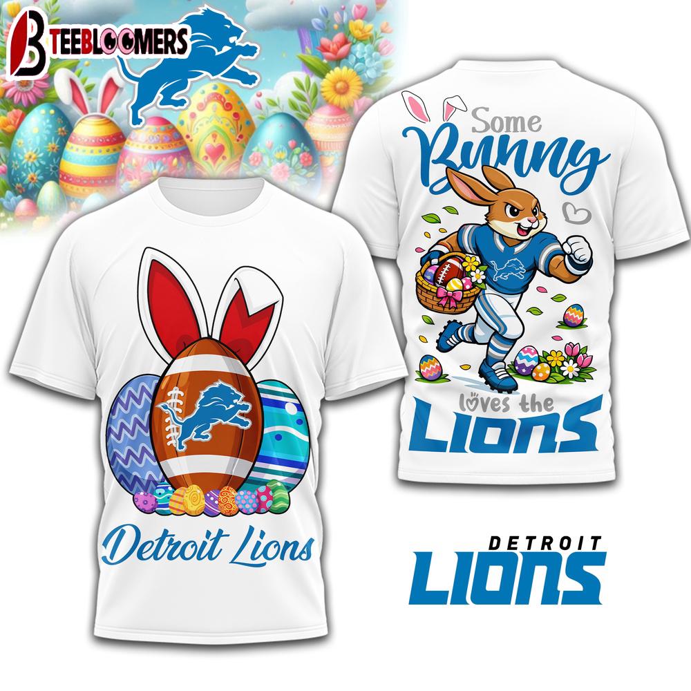 Detroit Lions NFL Easter Day 3D Shirt For Fans