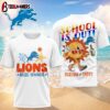 Detroit Lions NFL Hello Summer 3D T-Shirt