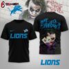 Detroit Lions NFL Joker Why So Serious 3D T-Shirt For Fans