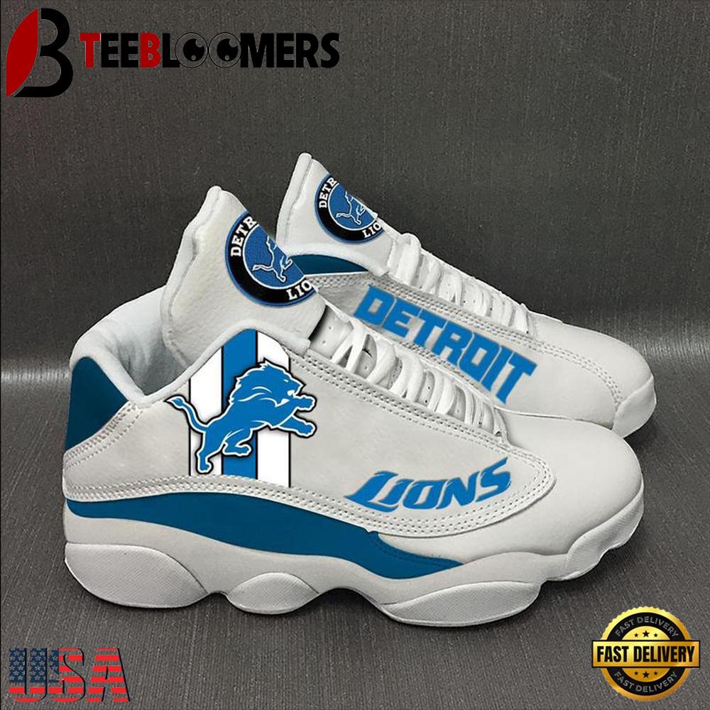 Detroit Lions NFL Ver 2 Air Jordan 13 Sneaker - Gift For Fans