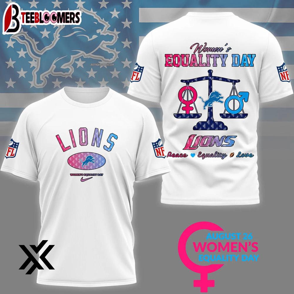 Detroit Lions Women’s Equality Day 3D Shirt Gift For Fans