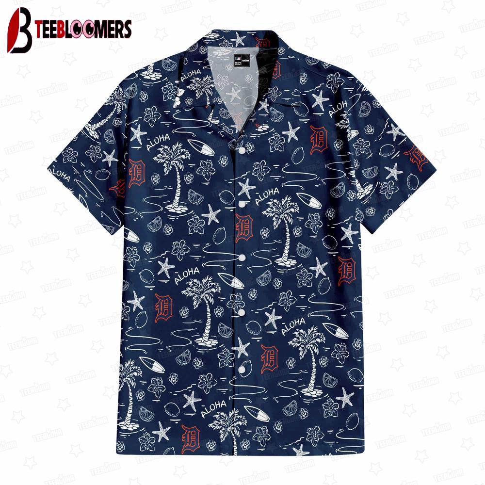 Detroit Tigers Aloha Paradise Summer Hawaiian Shirt