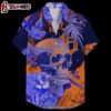 Detroit Tigers Bold Skull & Floral Summer Hawaiian Shirt