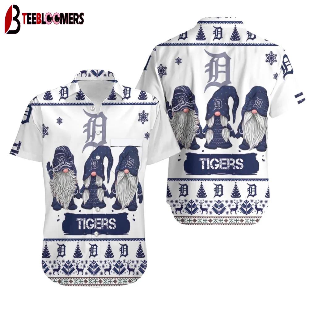 Detroit Tigers Festive Gnome Summer Hawaiian Shirt