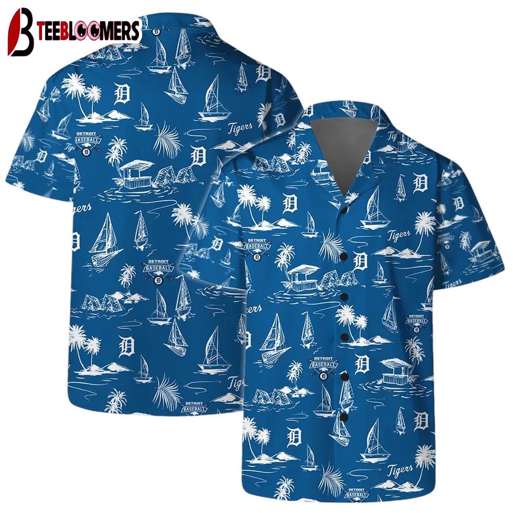 Detroit Tigers Island Breeze Summer Hawaiian Shirt