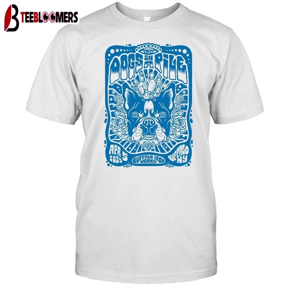 Dogs In A Pile Buffalo Iron Works Buffalo, NY Apr 5 2025 Unisex T-Shirt