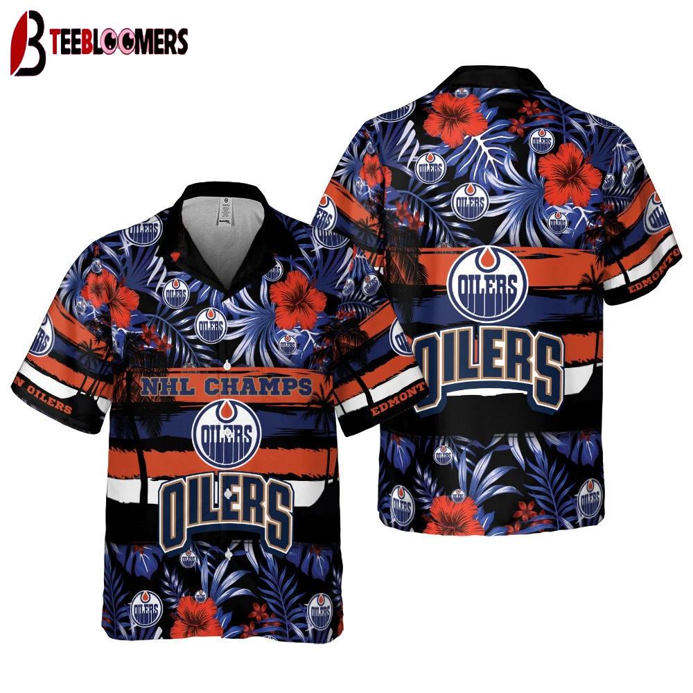 Edmonton Oilers Champions Paradise Summer Hawaiian Shirt