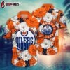 Edmonton Oilers Floral Blossom Summer Hawaiian Shirt