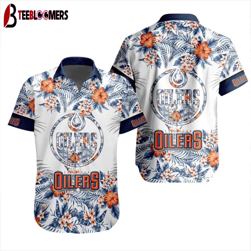 Edmonton Oilers Floral Breeze Summer Hawaiian Shirt