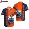 Edmonton Oilers Stripes & Splash Summer Hawaiian Shirt
