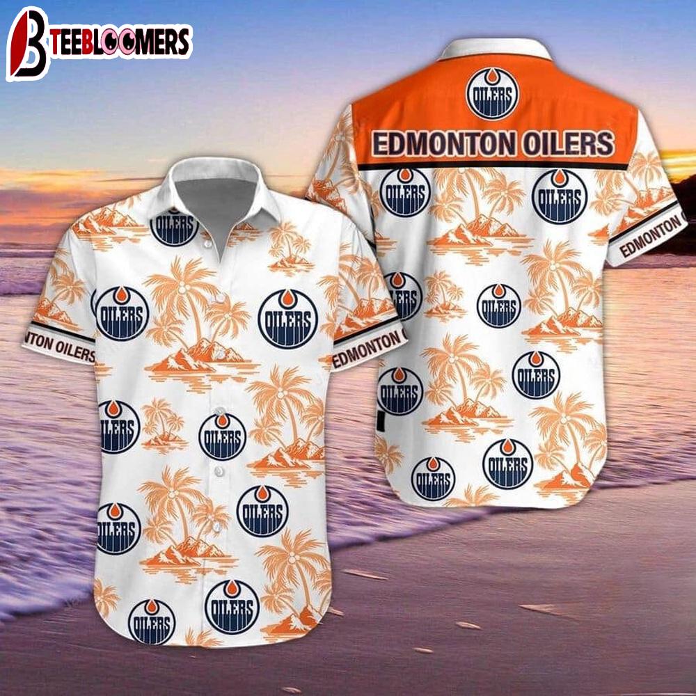 Edmonton Oilers Tropical Island Summer Hawaiian Shirt