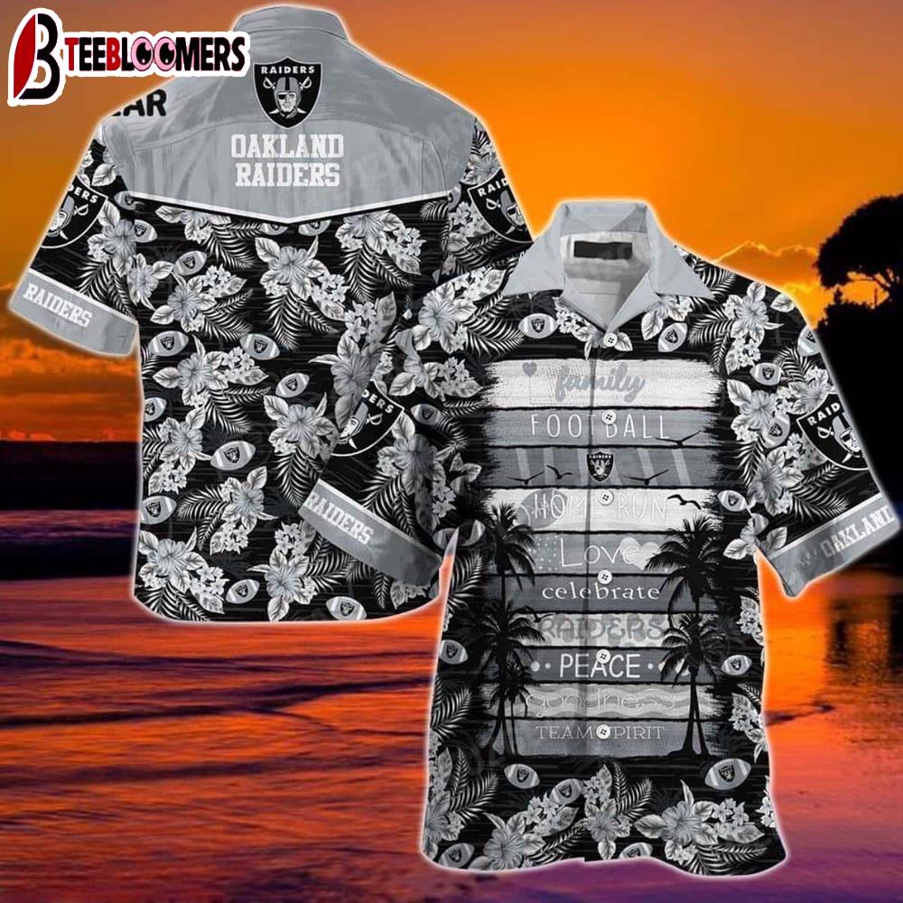 Family Football NFL Las Vegas Raiders Hawaiian Shirt for fan